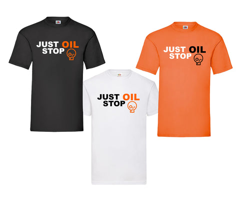 Just Stop Oil T-shirt  Anti climate Protest Activist Tee | Ai Printing