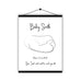 Personalised Baby Birth Poster Print Baby Scan Photo Hanging Magnetic Poster - Ai Printing
