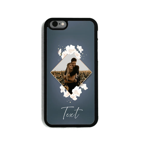 Personalised Photo With Text Couple Floral - Personalised Phone Case | Ai Printing - Ai Printing