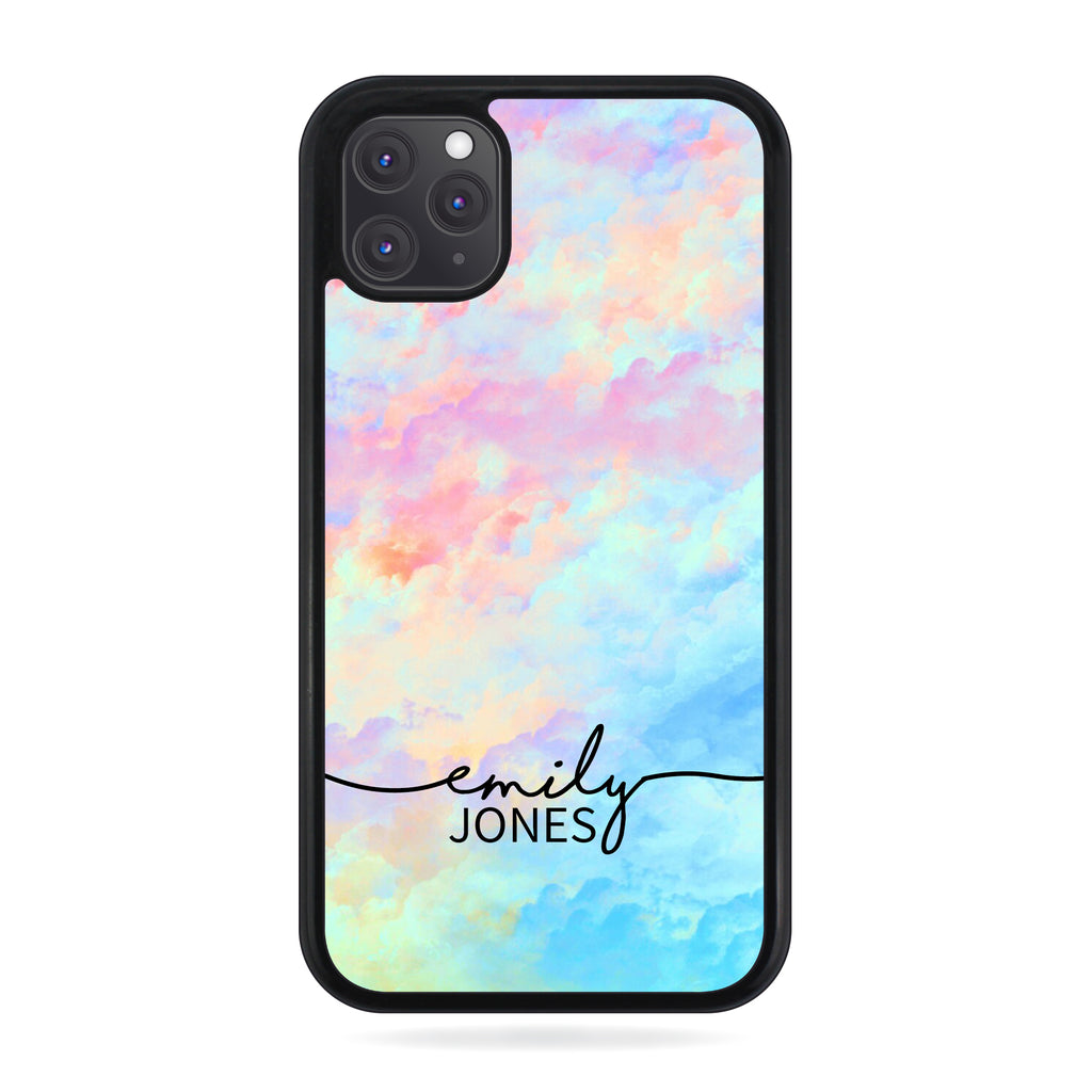 Personalised Name Script aesthetic Rainbow Color - Personalised Phone Case - Ai Printing