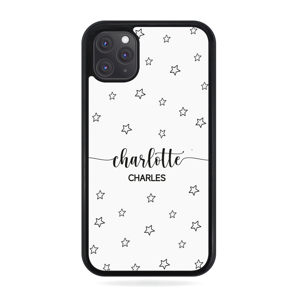 Personalised Name Script Star Background  - Personalised Phone Case - Ai Printing