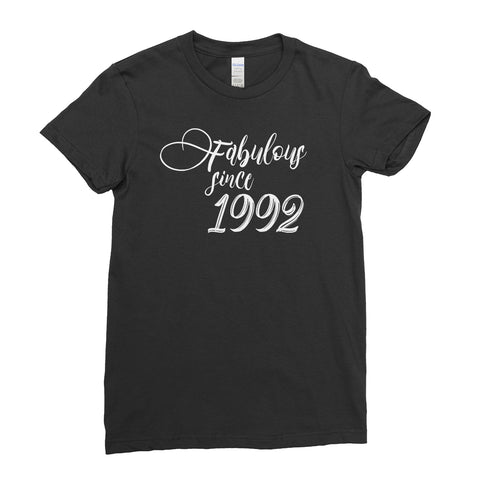 Personalised Fabulous Since Year Typography Cool - T-Shirt  Womens - Ai Printing