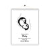 Personalised Baby Birth Poster Print Baby Scan Photo Hanging Magnetic Poster - Ai Printing