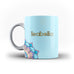 Personalised Name Initial Floral Background - Personalised Mug - Ai Printing