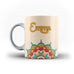 Personalised Name Initial Floral Background - Personalised Mug - Ai Printing