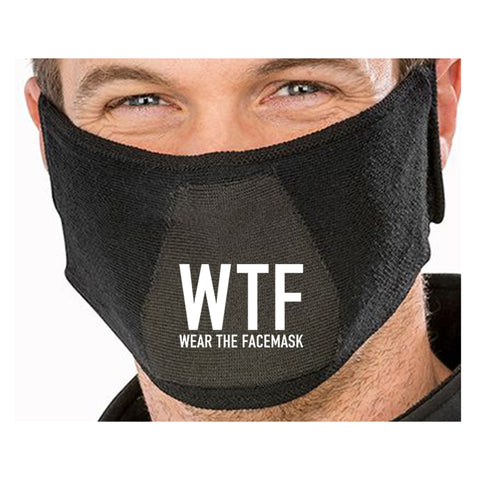 WTF Wear The Facemask Funny Quote - Funny Natural yarn antibac Face Mask(face mask for sale,face protection mask,Funny Face mask,best face masks,reusable face mask,breathable face mask)