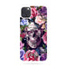Personalised Name Initial Sugar Skull Watercolor Floral Background  - Personalised Phone Case - Ai Printing