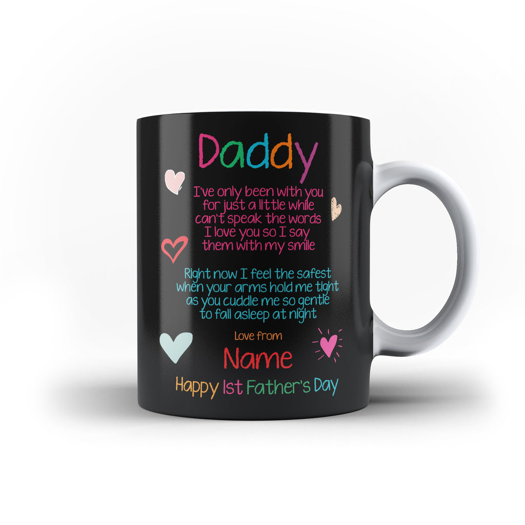 Personalised Name Daddy Love First Father's Day Gift Mug - Personalised Mug - Ai Printing