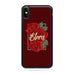 Personalised Name Initial Red Rose Floral Background  - Personalised Phone Case - Ai Printing
