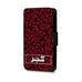 Personalised Name Initial Arabic Islamic Red Damask Pattern - Personalised Faux Leather Case - Ai Printing
