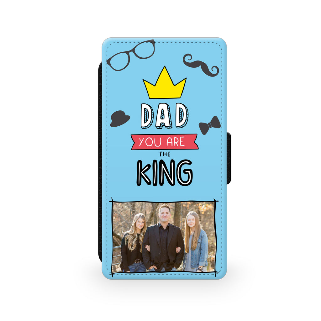 Personalised Photo Dad You Are The King Fathers Day  - Personalised Faux Leather Case | Ai Printing - Ai Printing