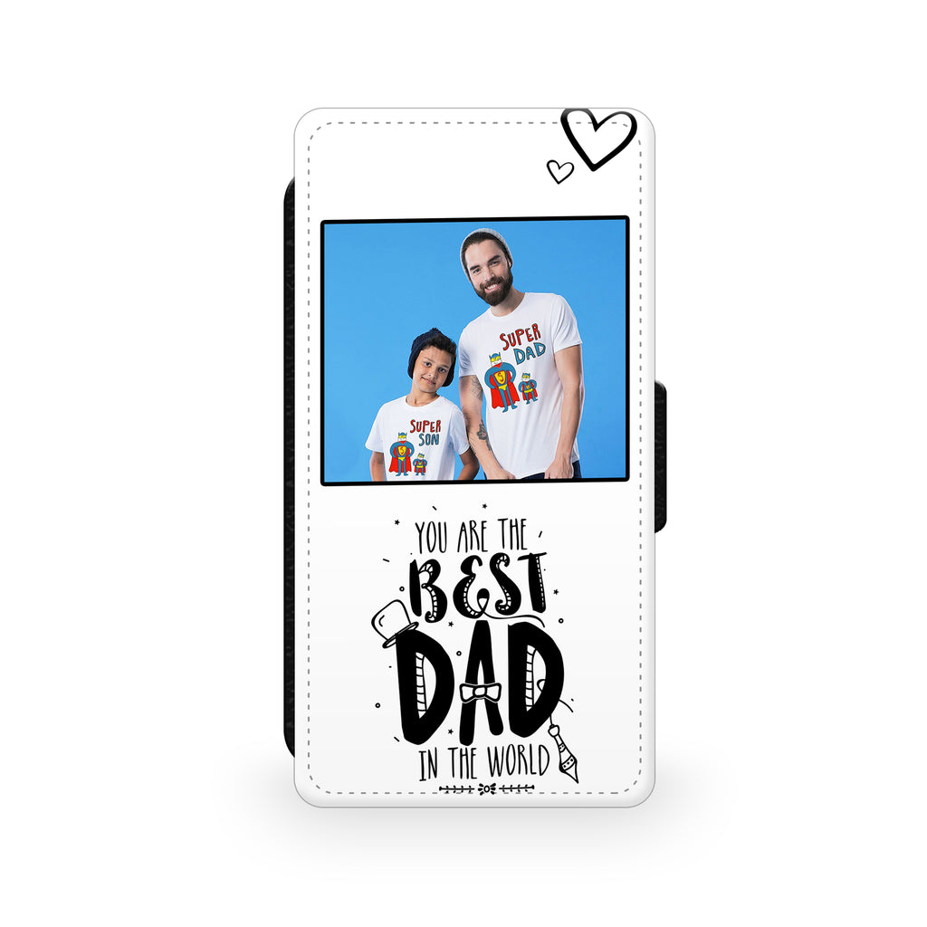Personalised Photo Best Dad Fathers Day  - Personalised Faux Leather Case | Ai Printing - Ai Printing