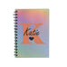 Personalised Journal Travel Memory A5 Kraft Notebook - Iridescent Foil Rainbow - Ai Printing