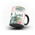 Personalised Name Initial Arabic Islamic Tropical Floral Pattern - Personalised Mug - Ai Printing