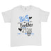 Personalised Name Big Brother Again Kids T-shirt - Ai Printing  Big Brother Again Announcement T Shirt. Big brother baby announcement t-shirt. 