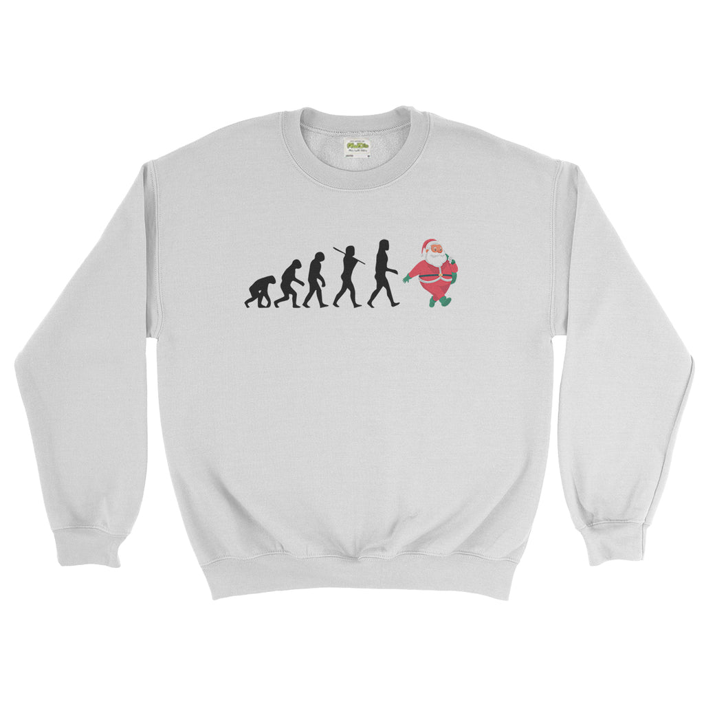 Santa Evolution Christmas Unisex Sweatshirt - Ai Printing - Ai Printing