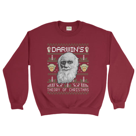 Shop Charles Darwin Sweatshirt from Ai Printing, to Create Joy For The Holidays And Everyday. Great Value Prices. Free UK Delivery.   Charles Darwin Christmas Sweatshirt, Christmas , funny christmas jumper, ugly christmas , sayings, quote, rude, novelty, trendy, scientist, Theory of Evolution, Shrewsbury Shropshire UK 