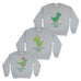 Christmas Rex Dinosaur Family Matching Christmas Sweatshirt - Ai Printing - Ai Printing