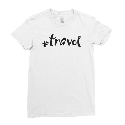 #Travel Selfie - T-shirt - Womens - Ai Printing