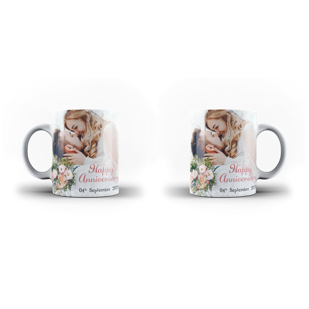 Personalised Collage Photo Mug Custom Text Anniversary Gift - Personalised Mug