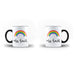 Personalised Mug Name Good Vibe Teacher Gift Rainbow Mug