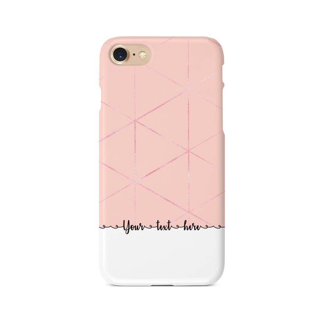 Geometric Personalised Text D - 3D Clip Case - Ai Printing