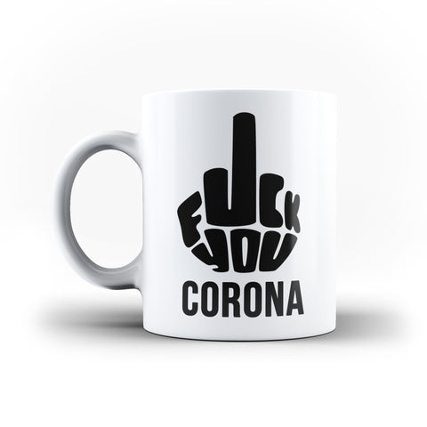 Funny Middle Finger Corona - White Magic And Inner Color Mug(mugs near me,mug website)