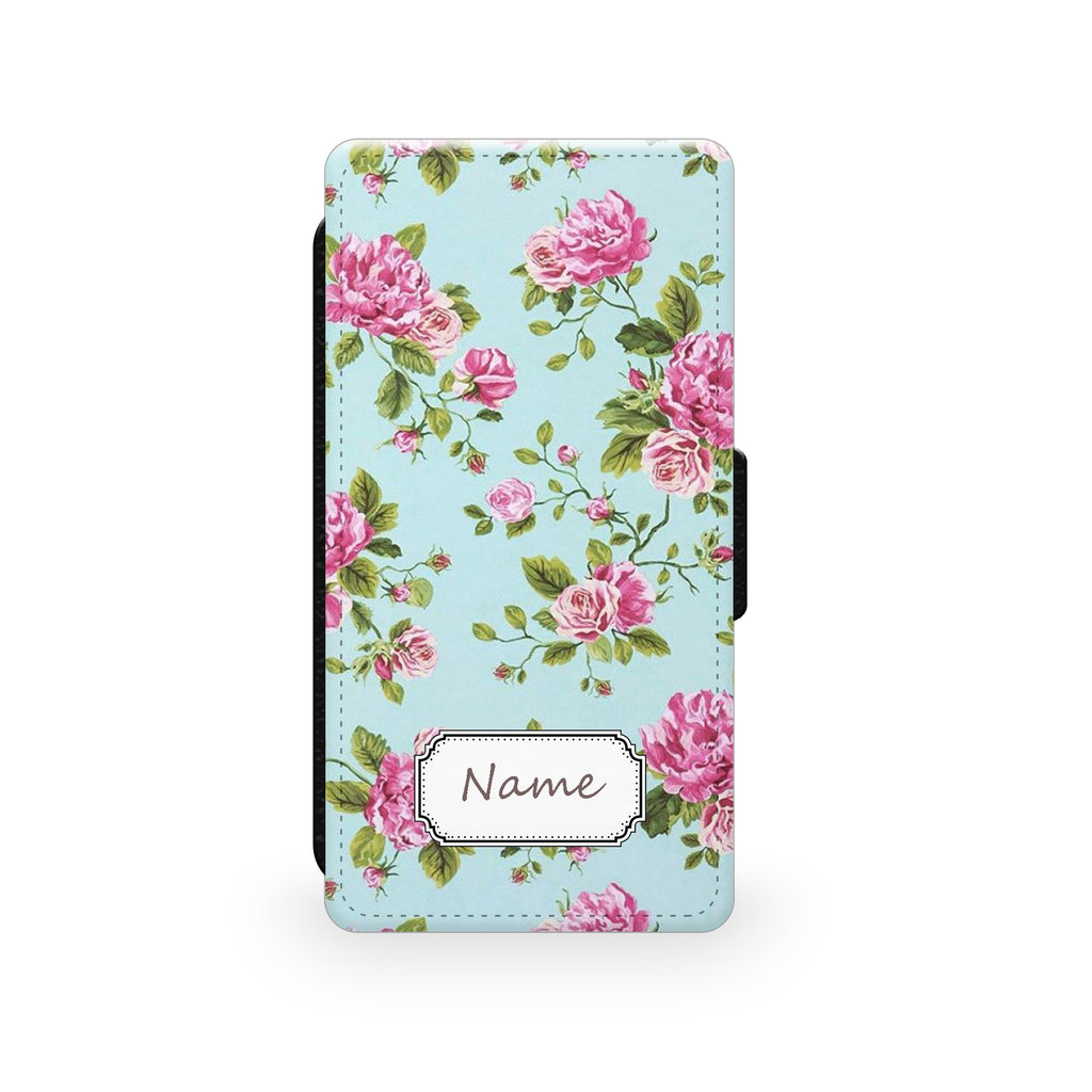 Blue Roses - Faux Leather Case - Ai Printing