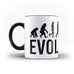 Evolution Of  Running Race Sports - White Magic And Inner Color Mug(mugs near me,mug website)