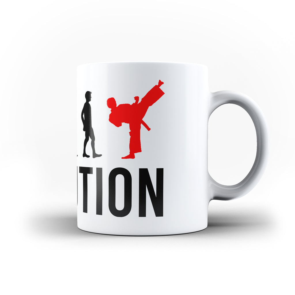 Evolution Of Karate Sports - White Magic And Inner Color Mug(mugs near me,mug website)
