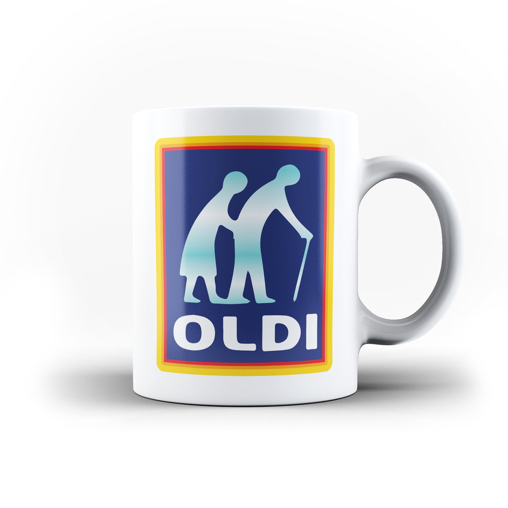 Oldi Mug Couple Old People Funny Novelty Coffee Mug For Grandpa / Grandma