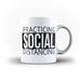Practicing Social Distance Funny  - White Magic And Inner Color Mug(mugs near me,mug website)