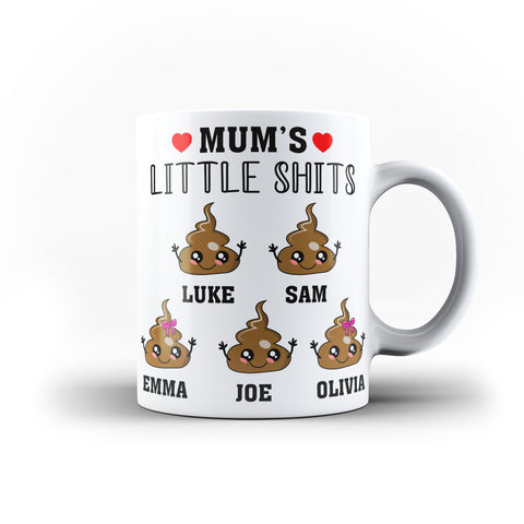 Personalised Mum's Little Shit Funny Mother's Day Gift | Ai Printing