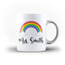 Personalised Name Good Vibe Teacher Gift Rainbow Mug | Ai Prinitng