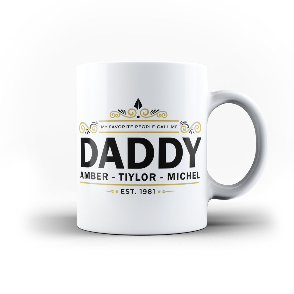 Personalised My Favorite People Call Me Daddy Father's Day Gift Mug - Personalised Mug - Ai Printing