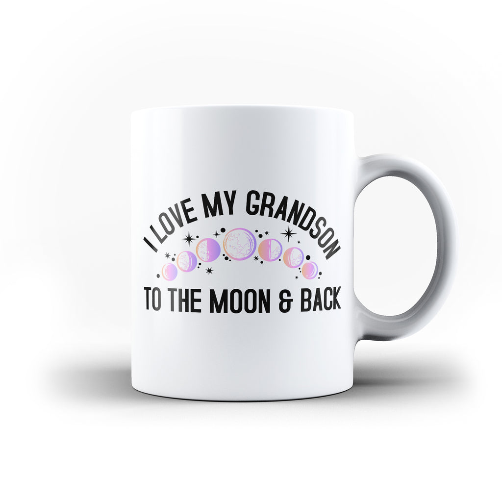 I Love My Grandson To The Moon and Back Mug Gift for Mummy