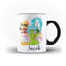 Personalised Name Happy Easter Mug For Kids Gnomies Coffee Mugs