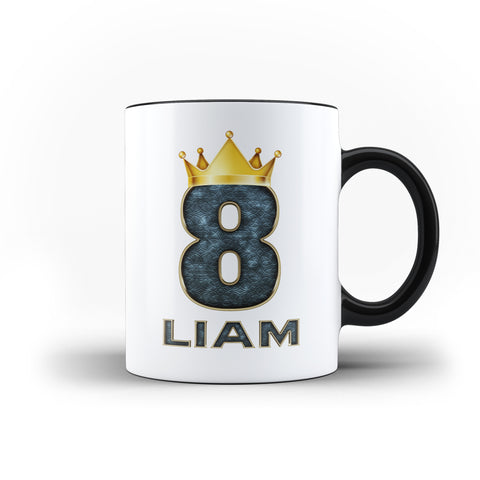 Personalised Name Age King Queen Mug Birthday Gift - Personalised Mug - Ai Printing