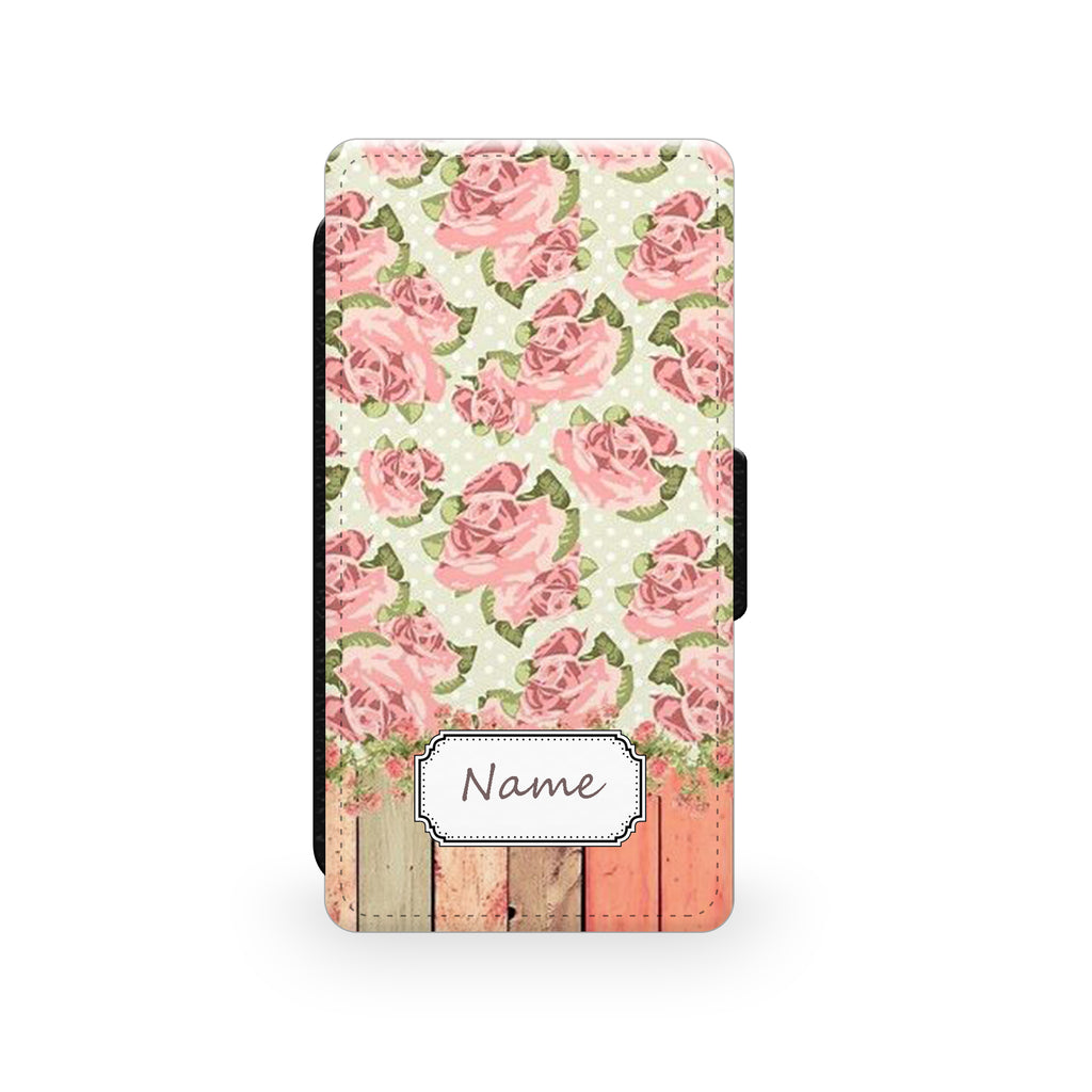 Pink Rose - Faux Leather Case - Ai Printing