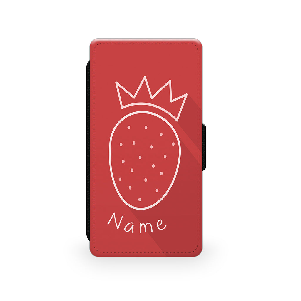 Strawberry Crown - Faux Leather Case - Ai Printing
