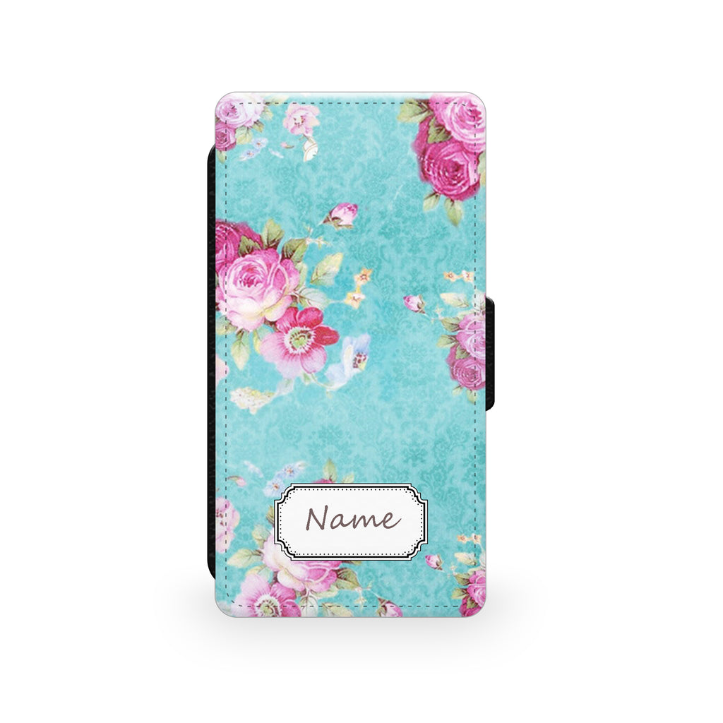 Delicate Blue Rose - Faux Leather Case - Ai Printing
