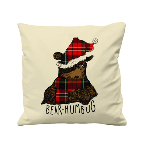 Santa Bear Humbug - Cushion Cover - 41 x 41 cm - Ai Printing