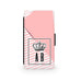 Stripy Pink Crown - Faux Leather Case - Ai Printing