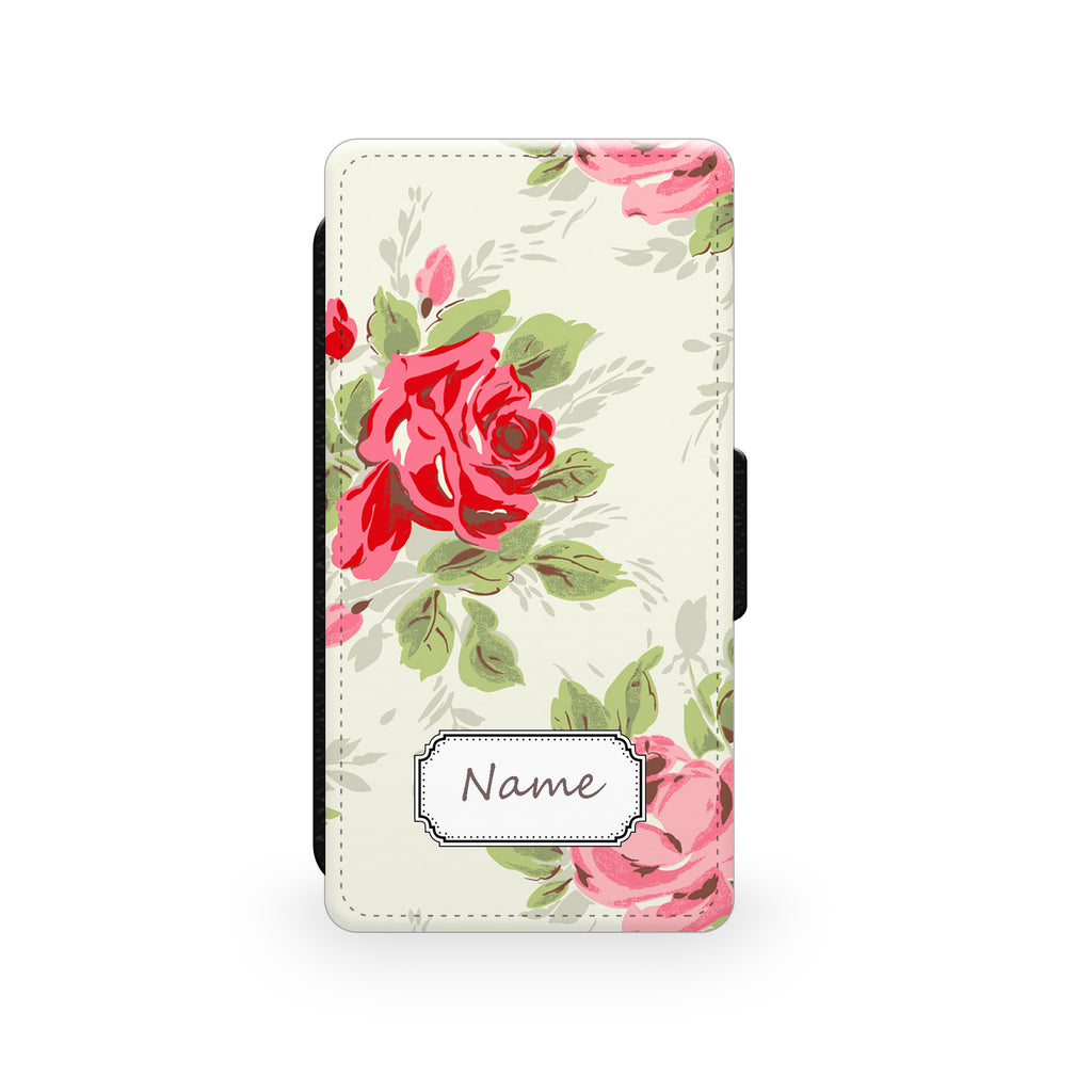 Vintage Rose - Faux Leather Case - Ai Printing