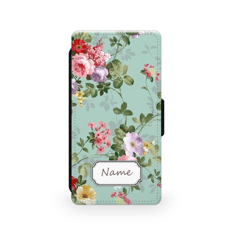 Foral Green - Faux Leather Case - Ai Printing