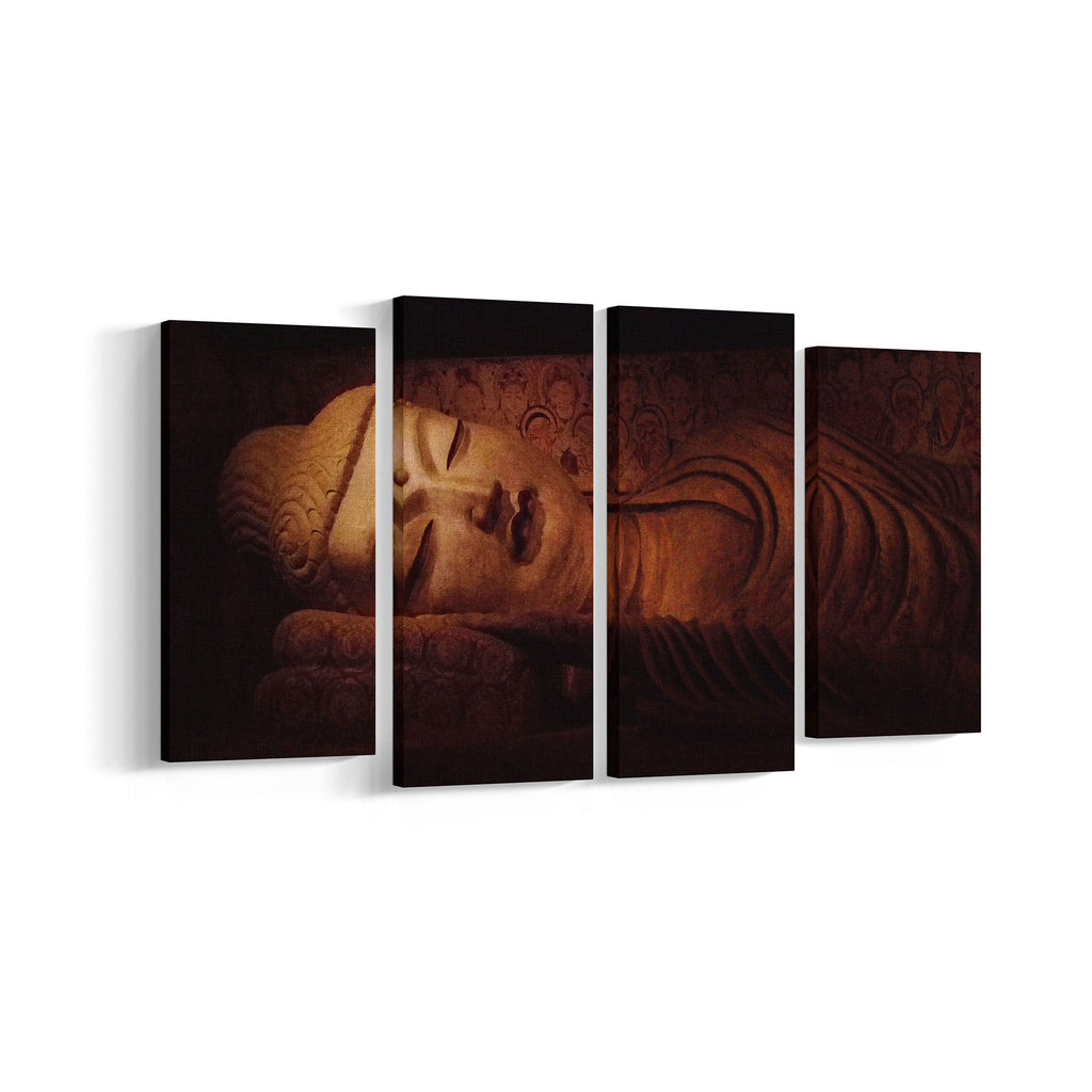 Sleeping Buddha 4 Panel Canvases - Landscape - Ai Printing