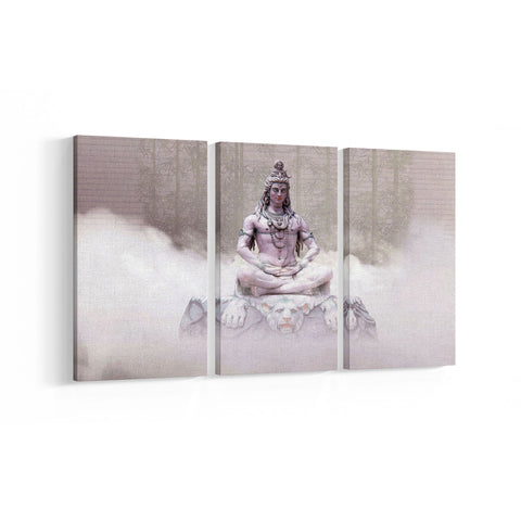 Lord Siva 3 Panel Canvases - Landscape - Ai Printing