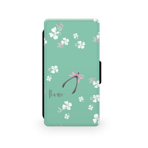 Pink Ribbons - Faux Leather Case - Ai Printing