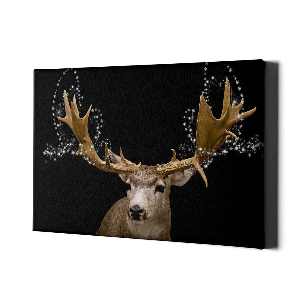 Winter Reindeer - Single Panel Canvas - Landscape - Ai Printing