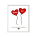 Personalised Two Hearts meant to be together Valentine's Day Frames for Couples